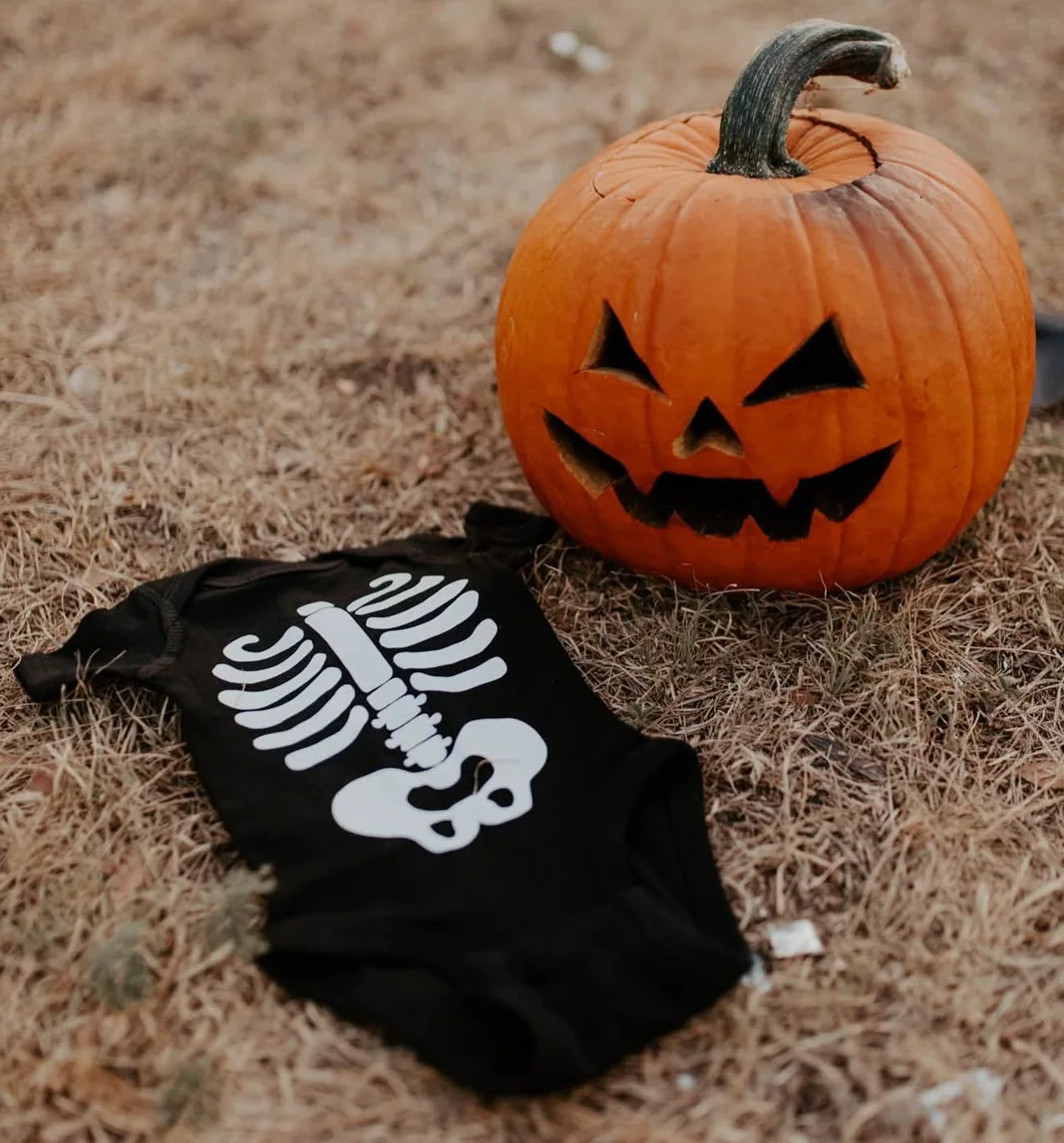 Spooky Skeleton Onesie Reveal