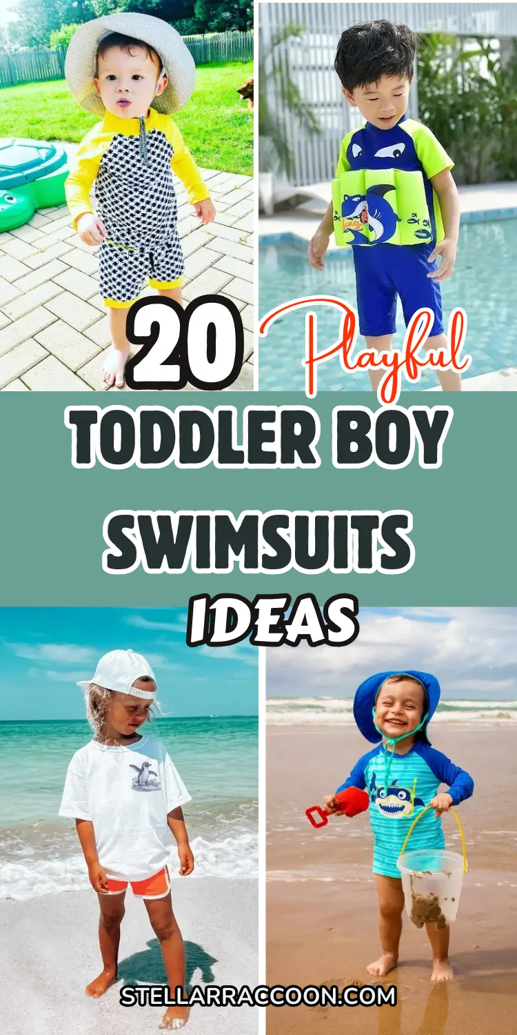 20 Playful Toddler Boy Swimsuits for Beach Adventures