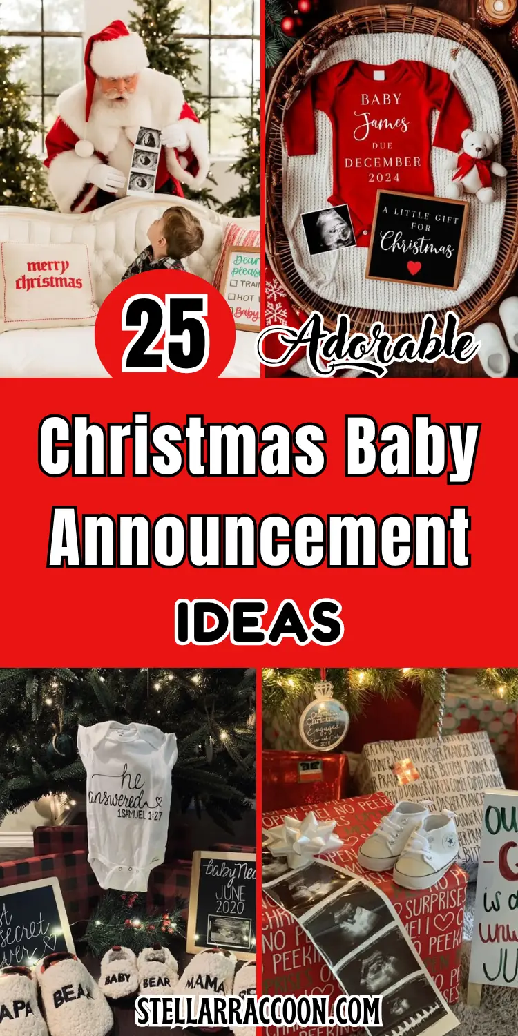 25 Adorable Christmas Baby Announcement Ideas for the Perfect Holiday Reveal