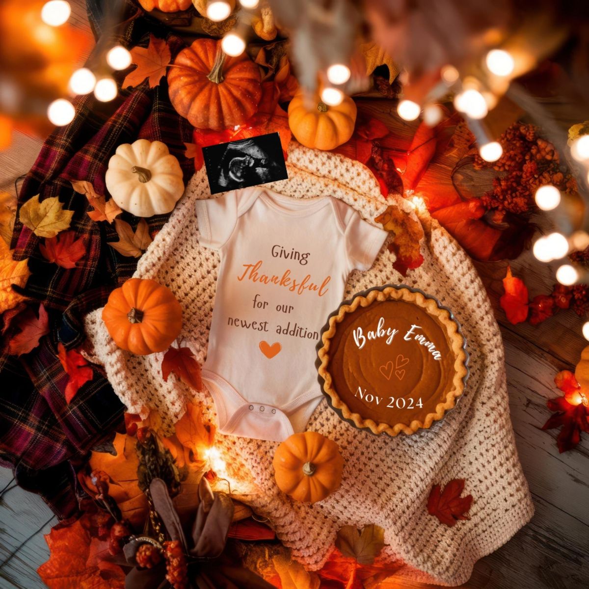 Thankful Harvest Baby Announcement