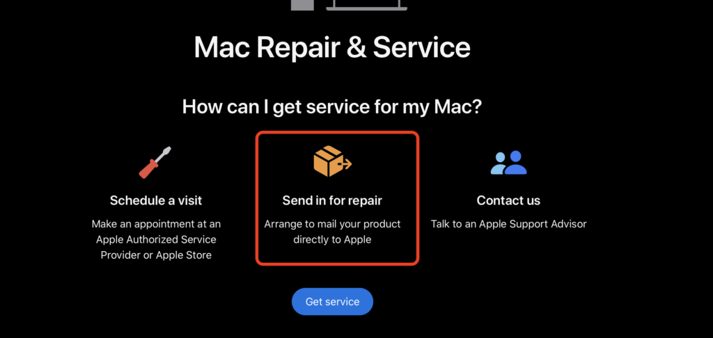 3: Mail-In Repair Through Apple