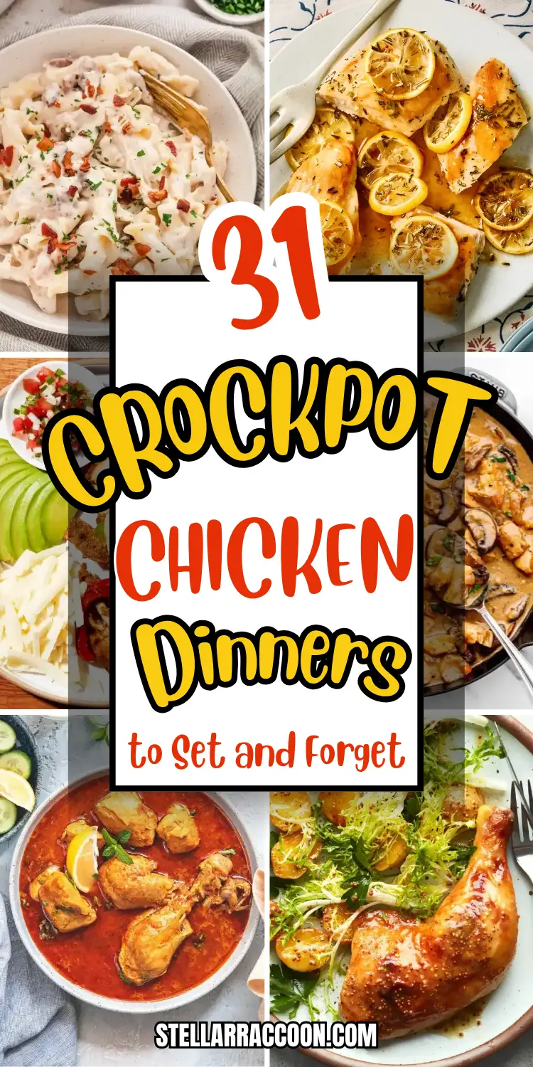 31 Crockpot Chicken Dinners to Set and Forget