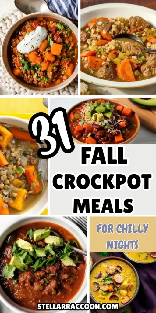 31 Fall Crockpot Meals for Chilly Nights