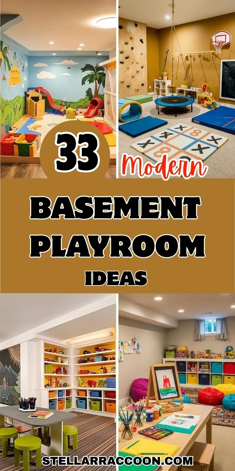 33 Modern Basement Playroom Ideas to Transform Your Downstairs
