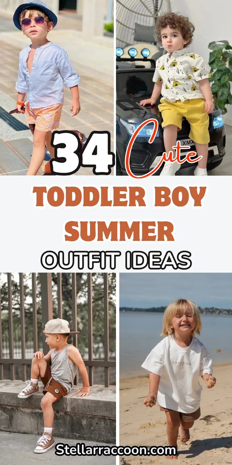 34 Cute Toddler Boy Summer Outfit Ideas for a Stylish Season (2)