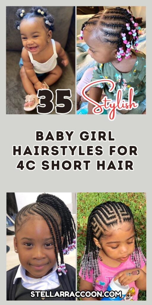 Stylish Baby Girl Hairstyles For 4C Short Hair You’ve Never Seen Before