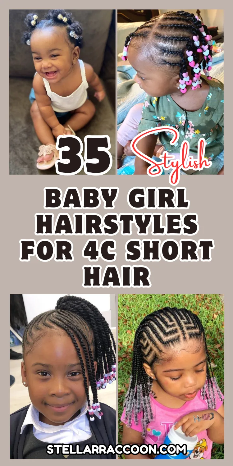 35 Stylish Baby Girl Hairstyles For 4C Short Hair You’ve Never Seen Before