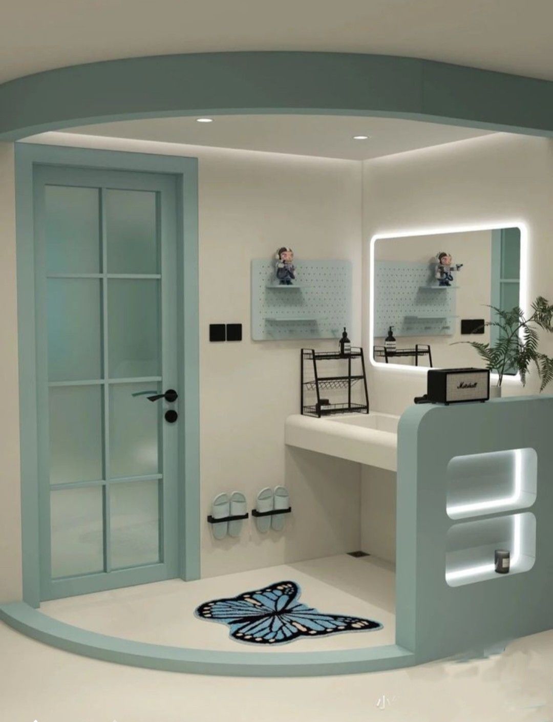 The Minimalist Mint Play Nook