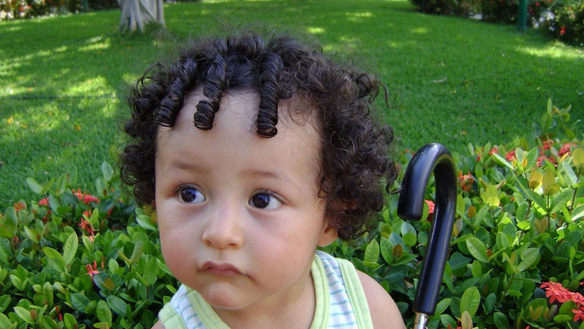 Curly Bangs with Garden Charm
