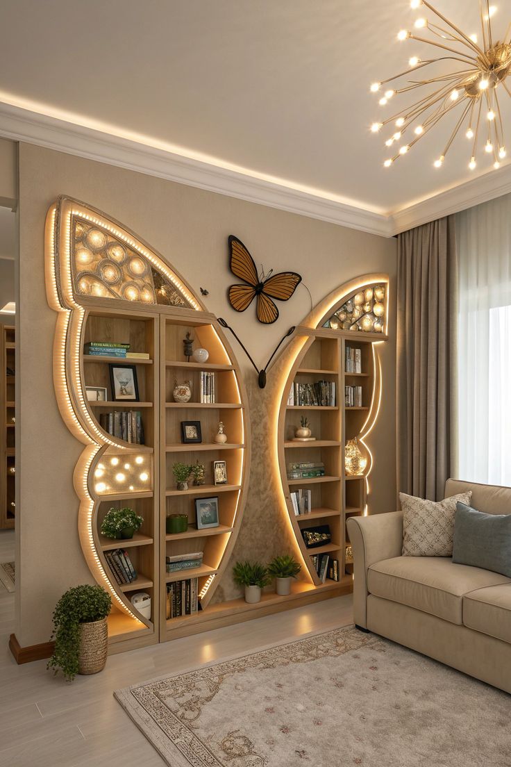 Enchanting Butterfly Bookshelf