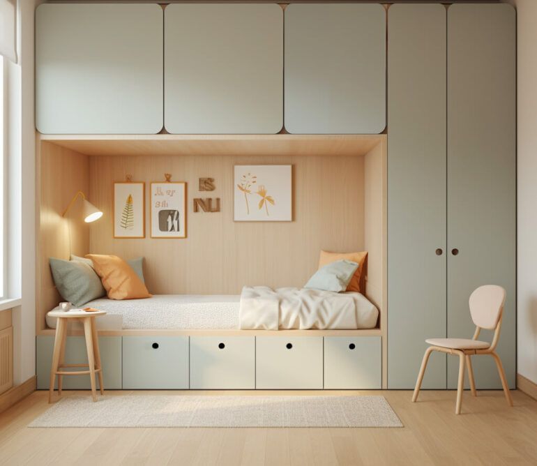 Compact Sleep and Storage Nook