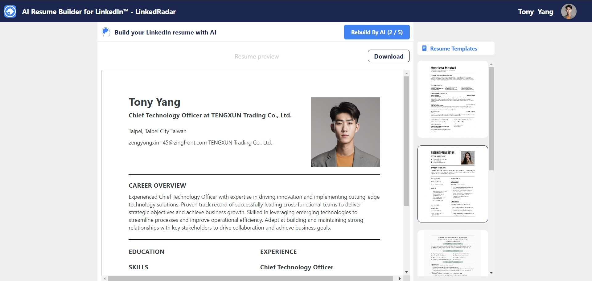 AI Resume & LinkedIn Renovator