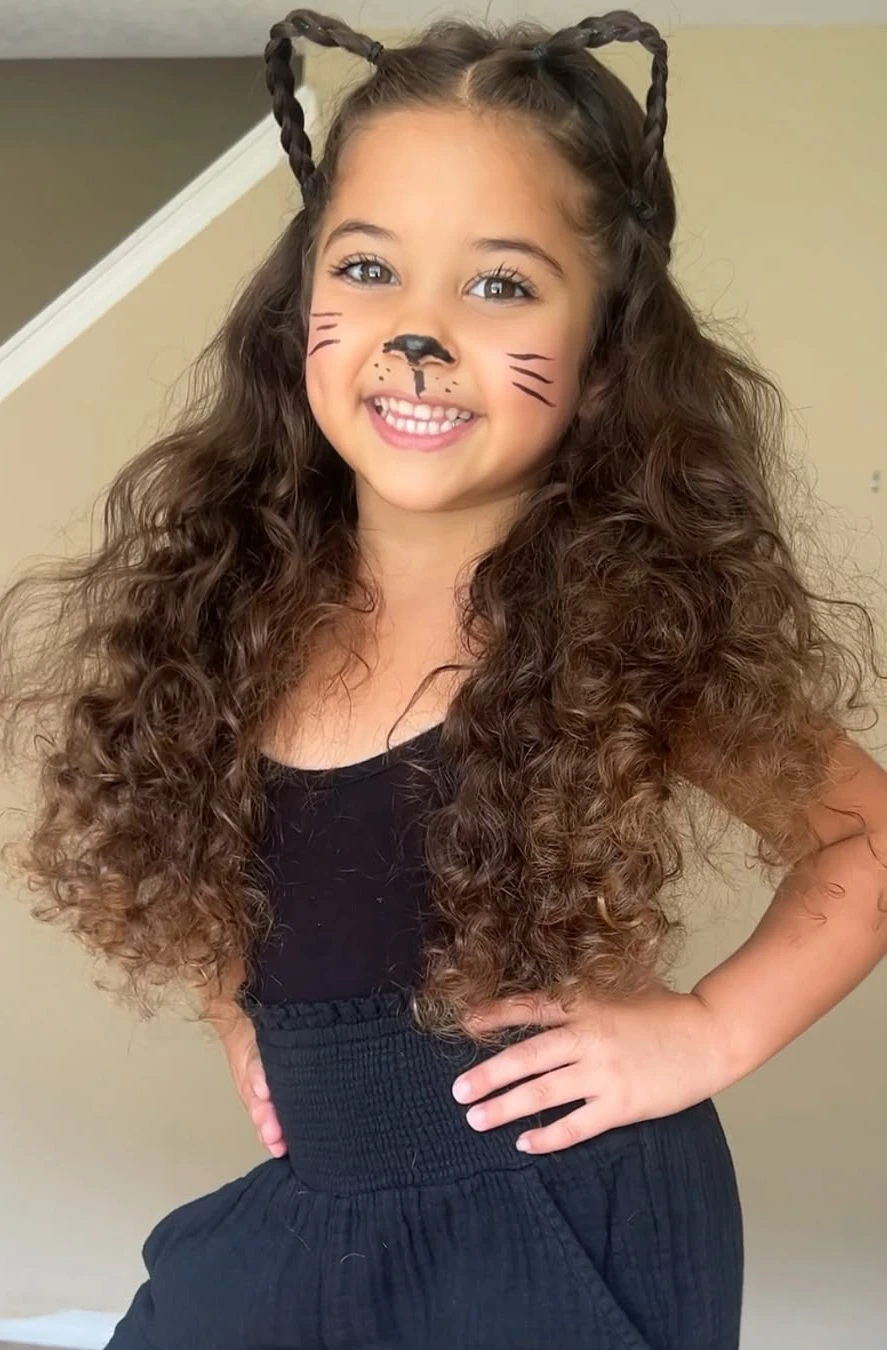 Adorable Cat Ear Braids