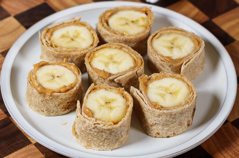 Almond Butter Banana Sushi