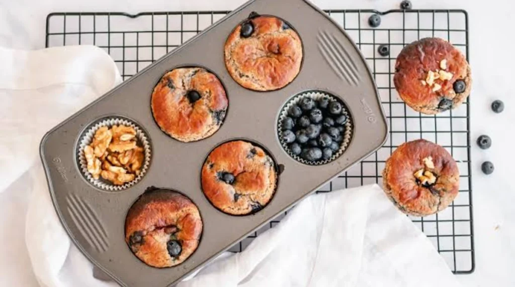 Almond Flour Blueberry Muffins