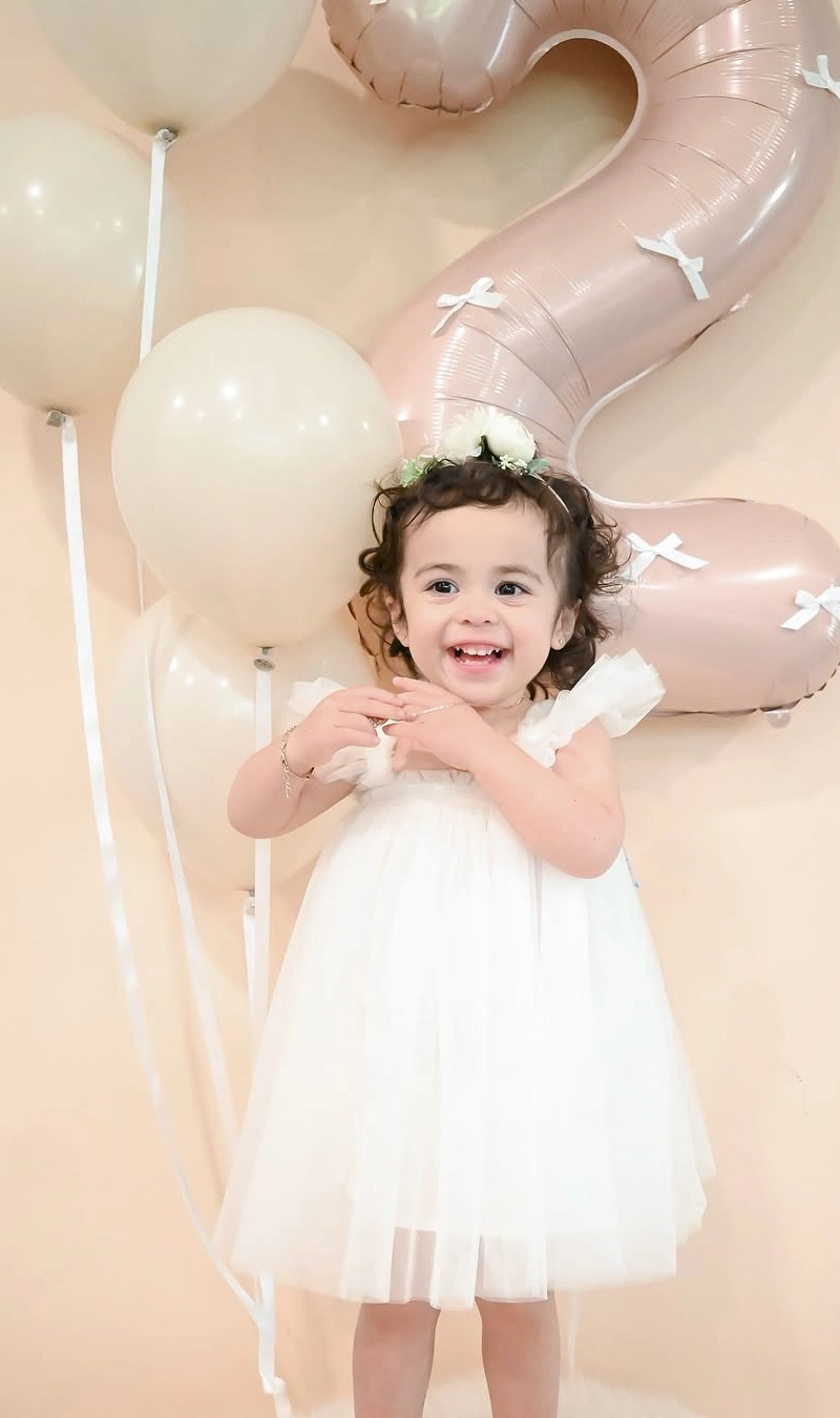 Angelic White Tulle Birthday Dream