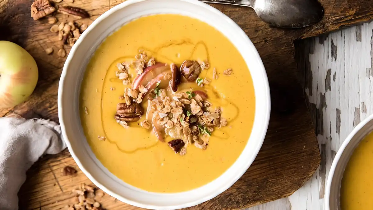 Apple Cheddar Squash Soup