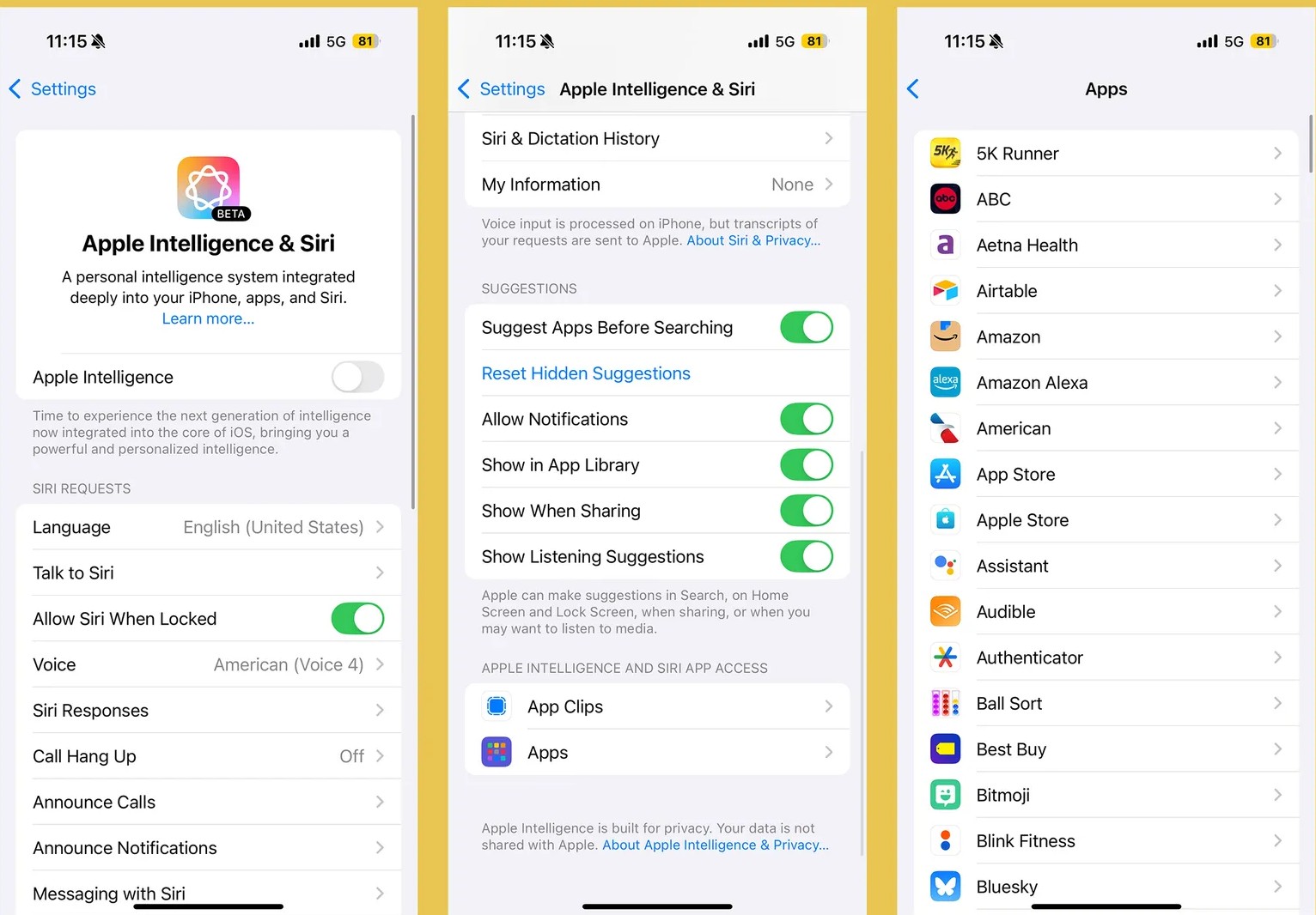 Apple Intelligence & Siri Learning