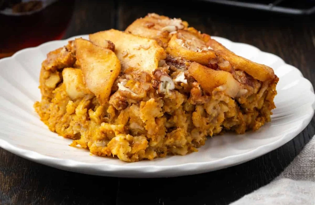 Apple Pumpkin Baked Oatmeal