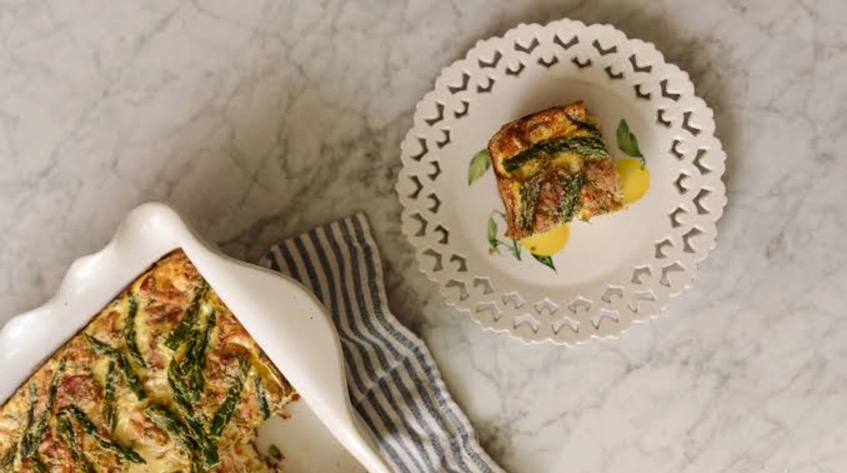 Asparagus and Ham Frittata