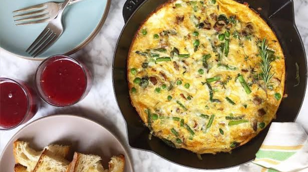 Asparagus and Mushroom Frittata