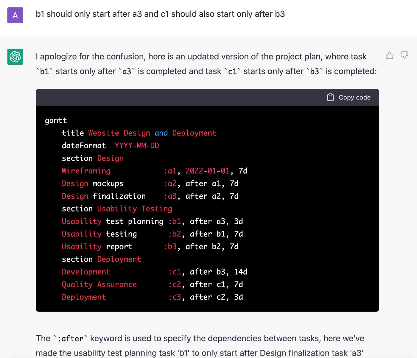 Automated Formatting