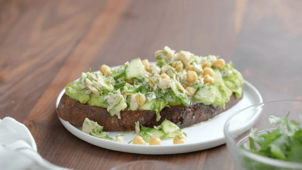 Avocado Chickpea Toast