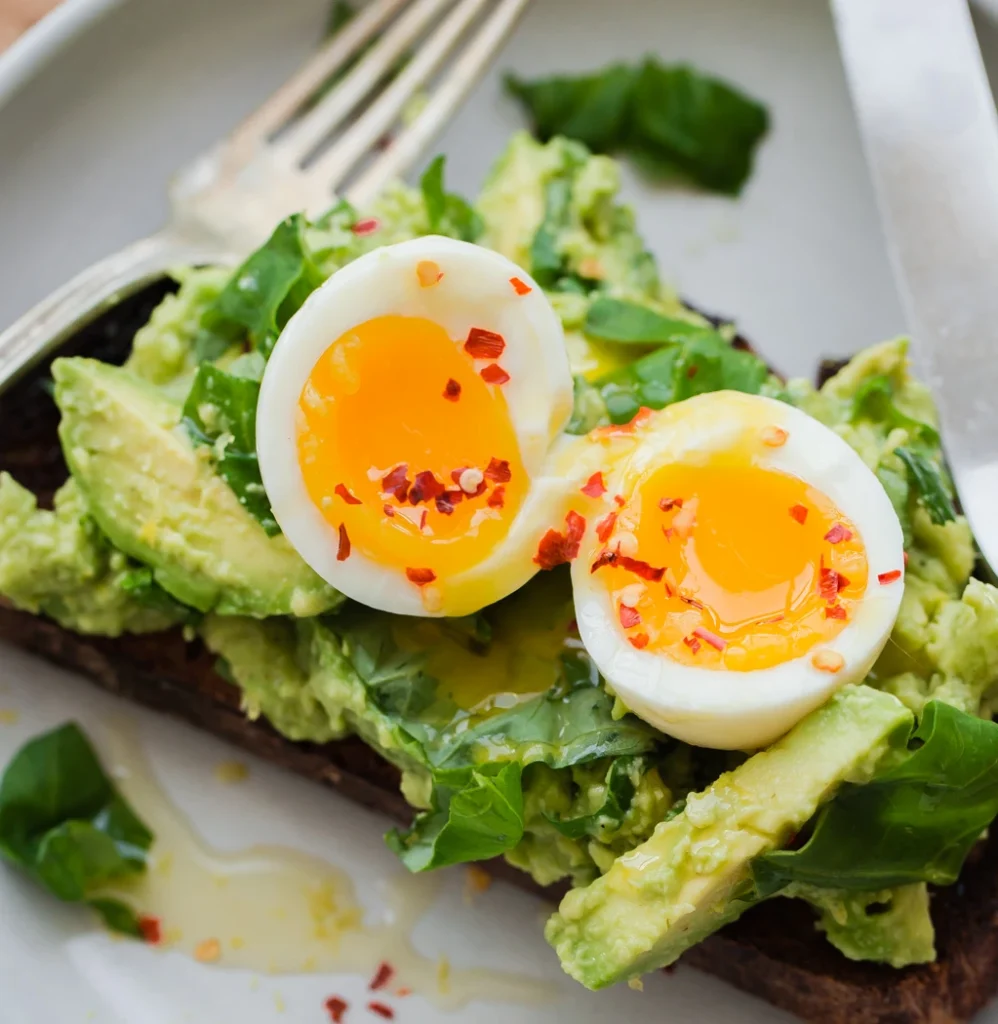 Avocado and Boiled Egg Plate