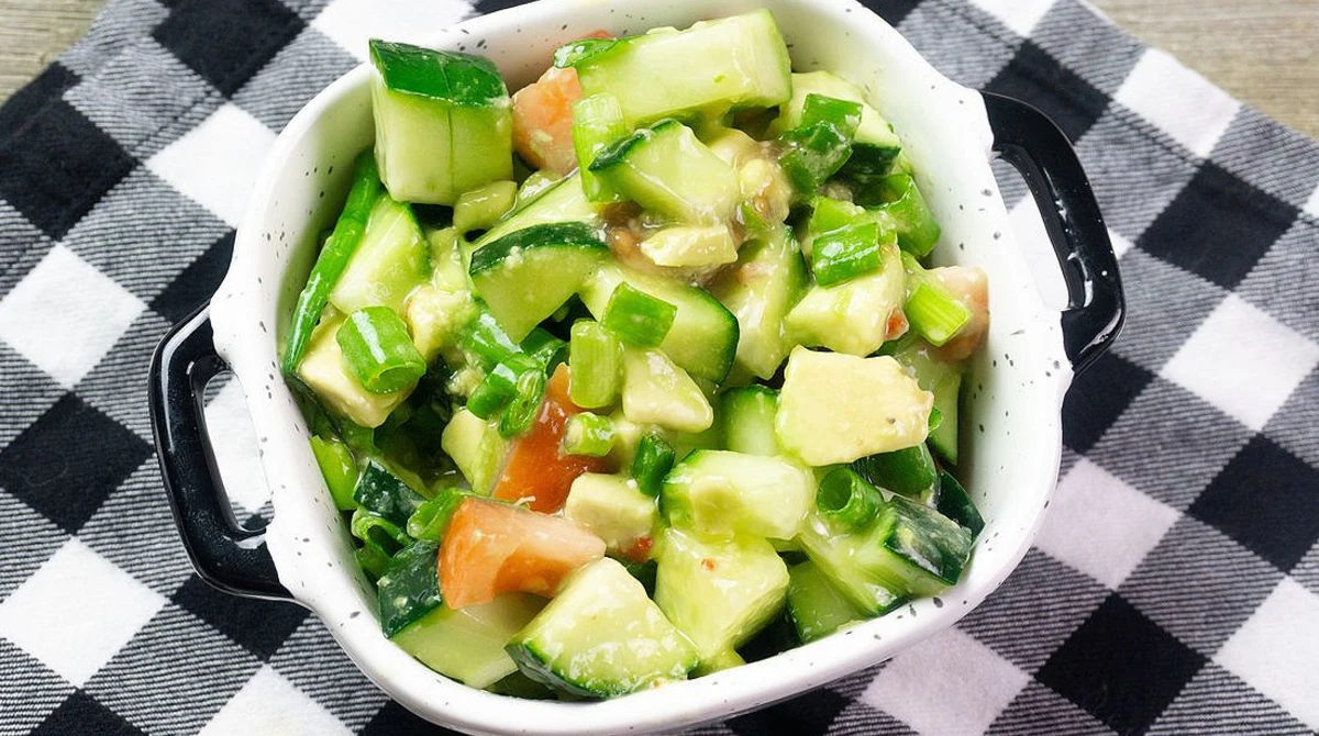 Avocado and Cucumber Salad