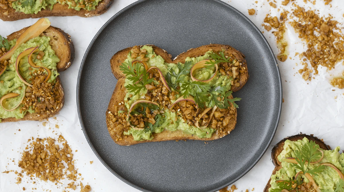 Avocado and Walnut Toast