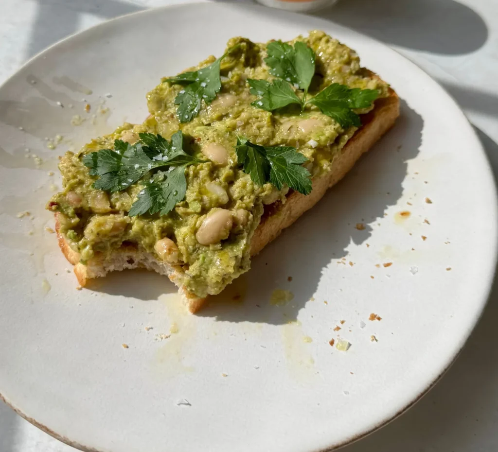 Avocado and White Bean Toast