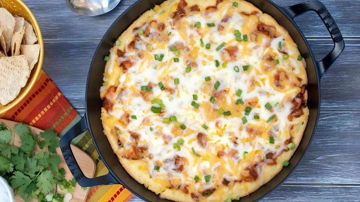 BBQ Chicken Cornbread Casserole