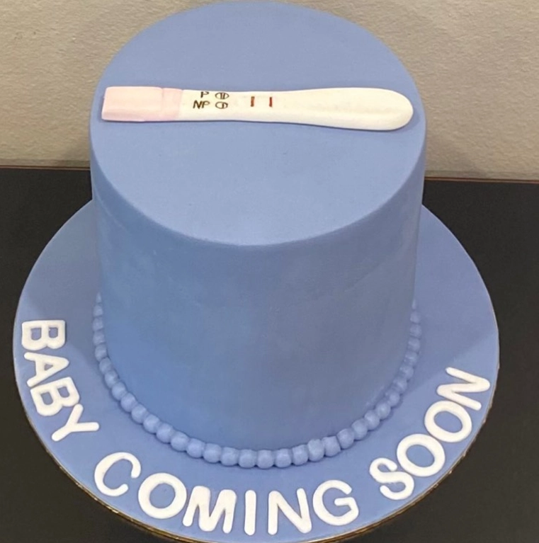 Baby Announcement Cake Idea