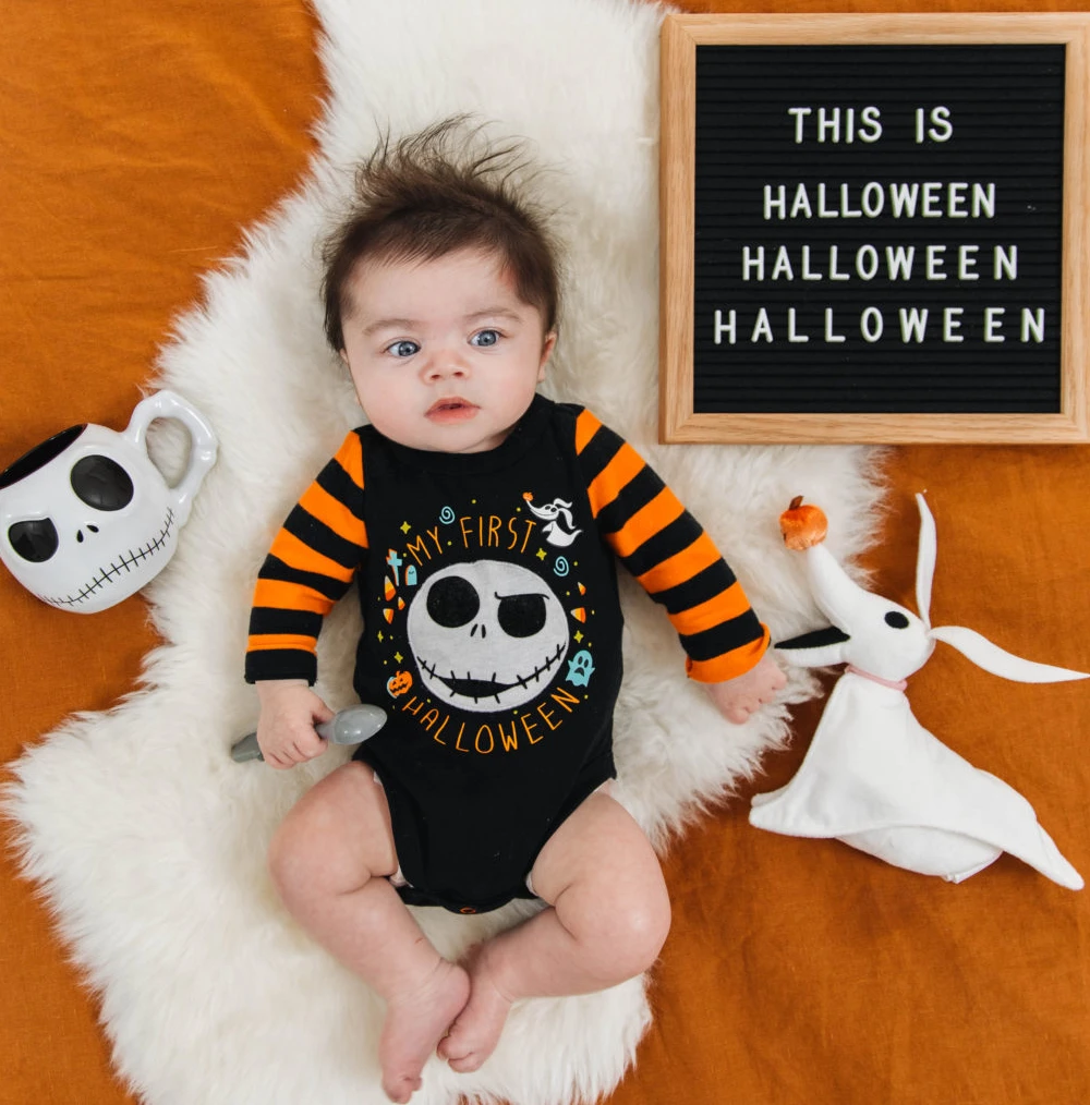Baby First Halloween Flat Lay