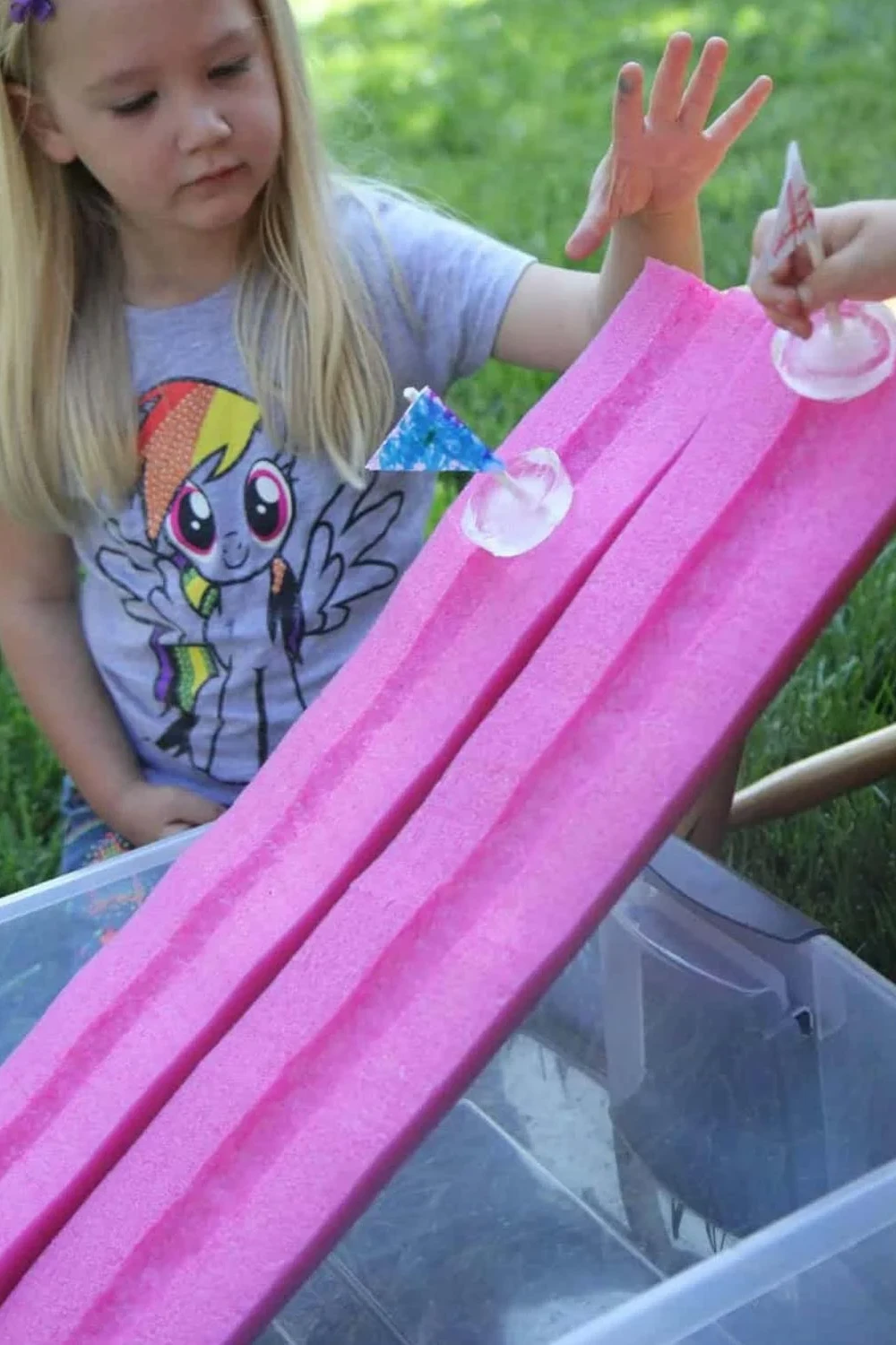 Backyard Water Slide Adventure