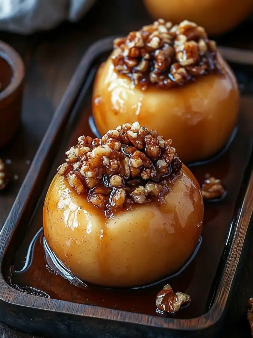 Baked Apples with Walnuts and Cinnamon