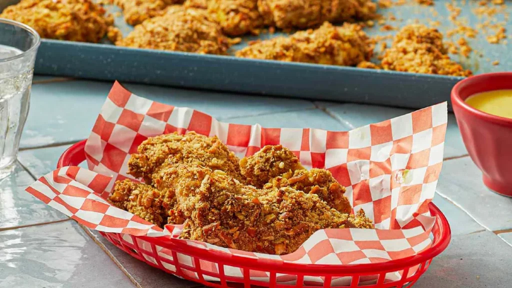 Baked Chicken Tenders with Honey Mustard