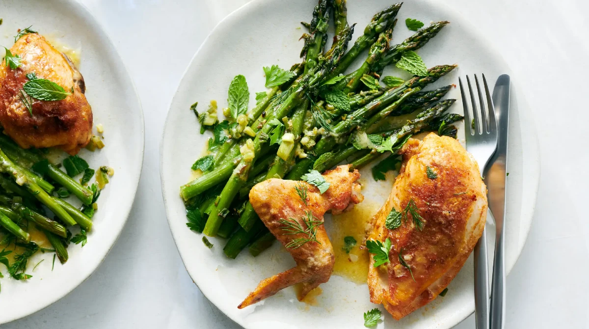 Baked Chicken and Asparagus