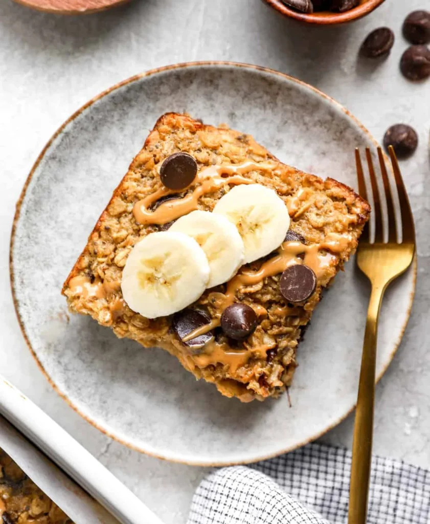 Baked Oatmeal with Peanut Butter