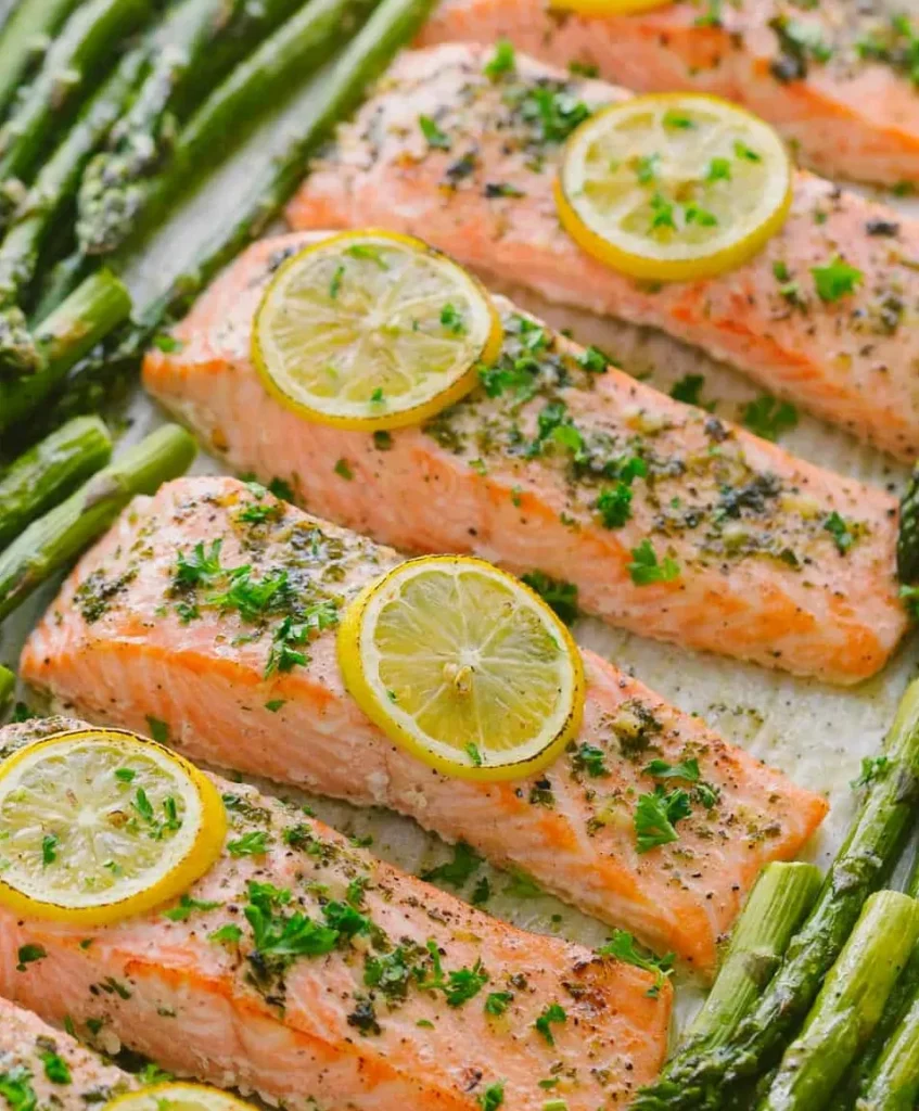 Baked Salmon with Asparagus
