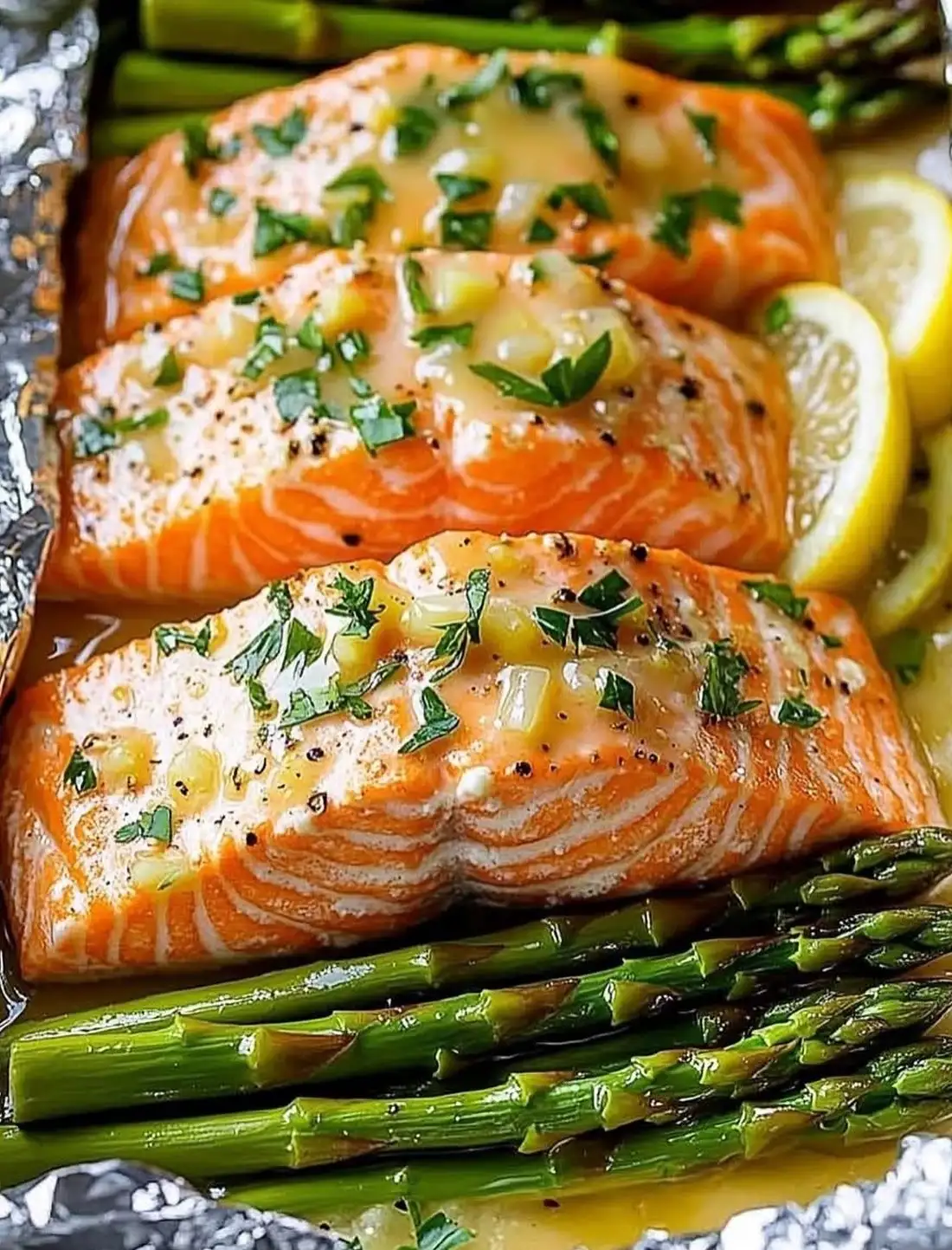 Baked Salmon with Asparagus