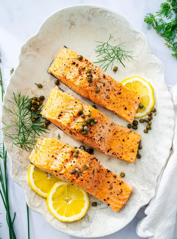 Baked Salmon with Lemon and Herbs
