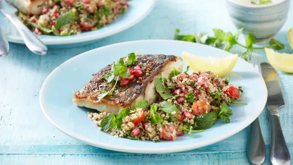 Baked Tilapia with Roasted Cauliflower