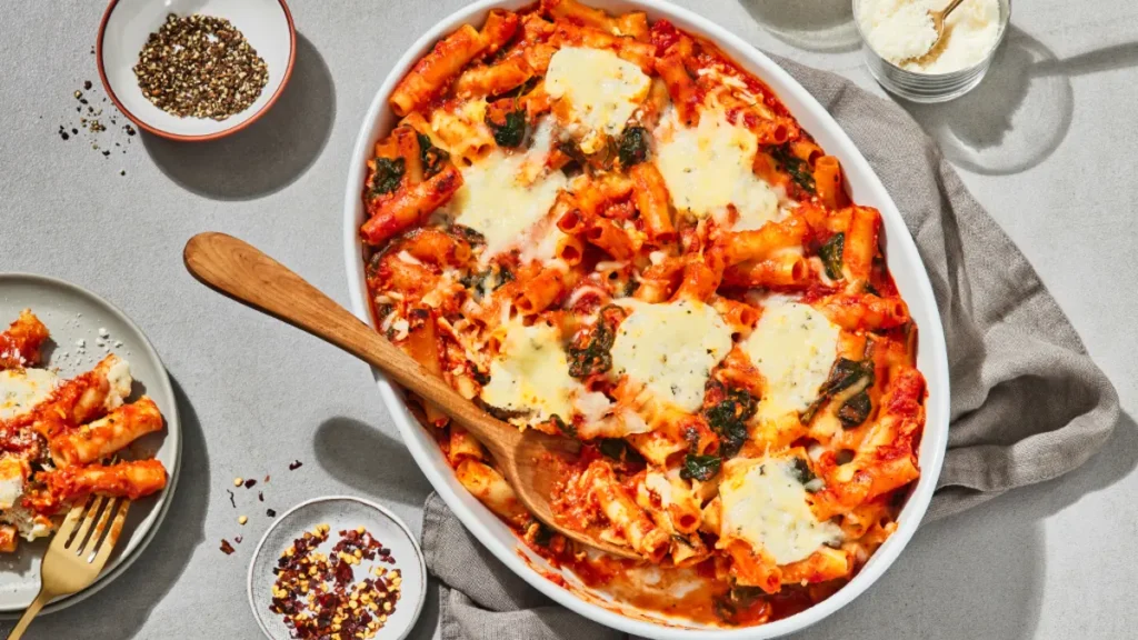 Baked Ziti with Three Cheeses