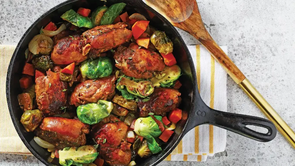 Balsamic Chicken and Brussels Sprouts
