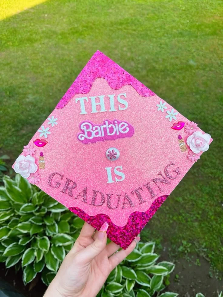 Barbie-Themed Pink Glitter Cap