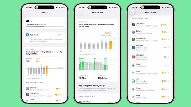 Battery Intelligence Charging Estimator