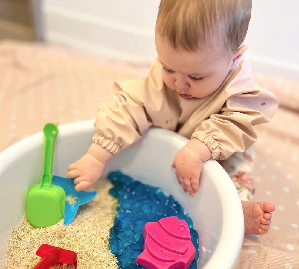Beach-Themed Sensory Bin