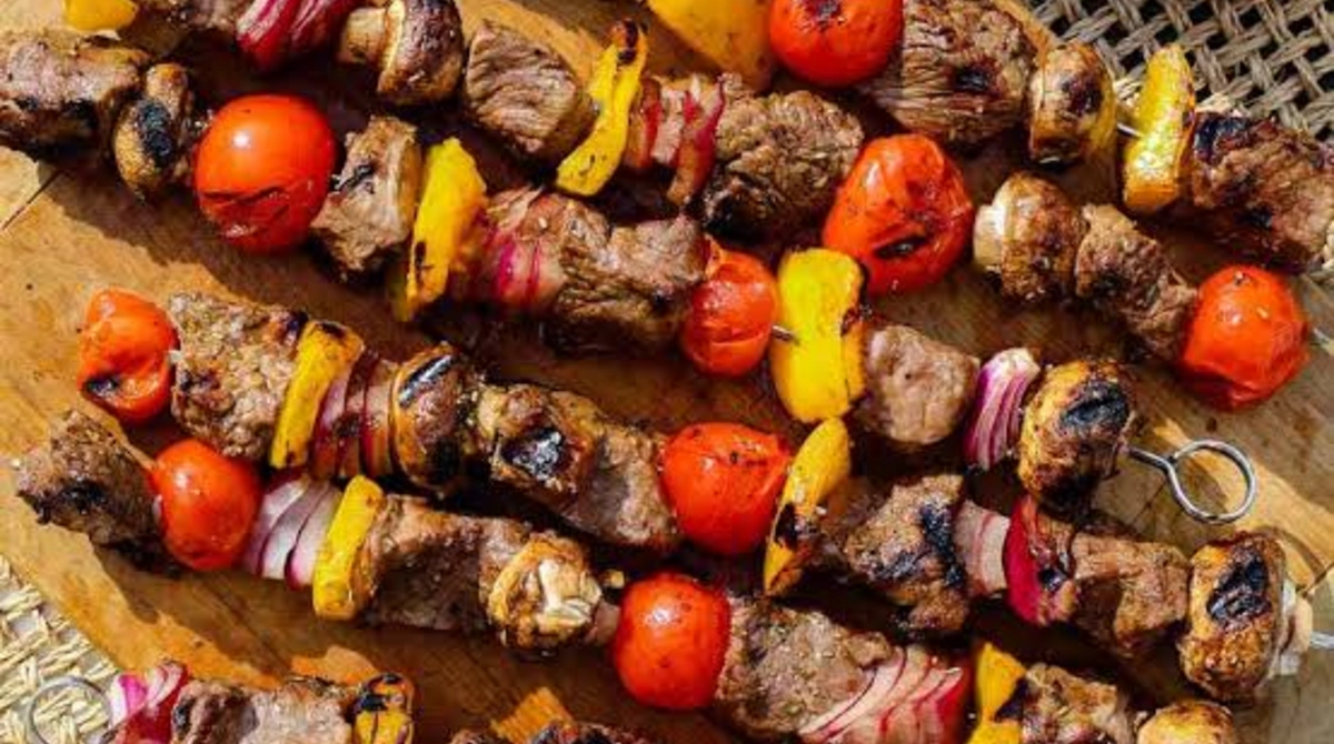 Beef and Vegetable Skewers