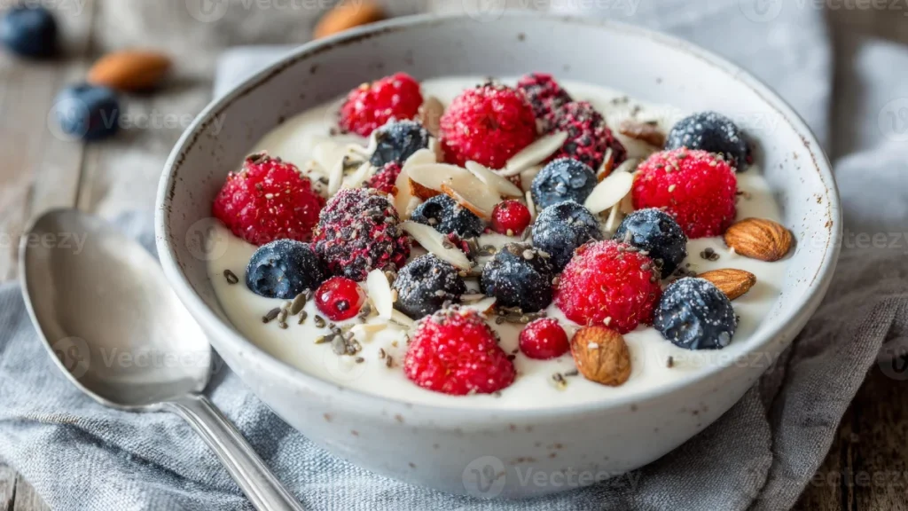 Berry Flax Breakfast Bowl